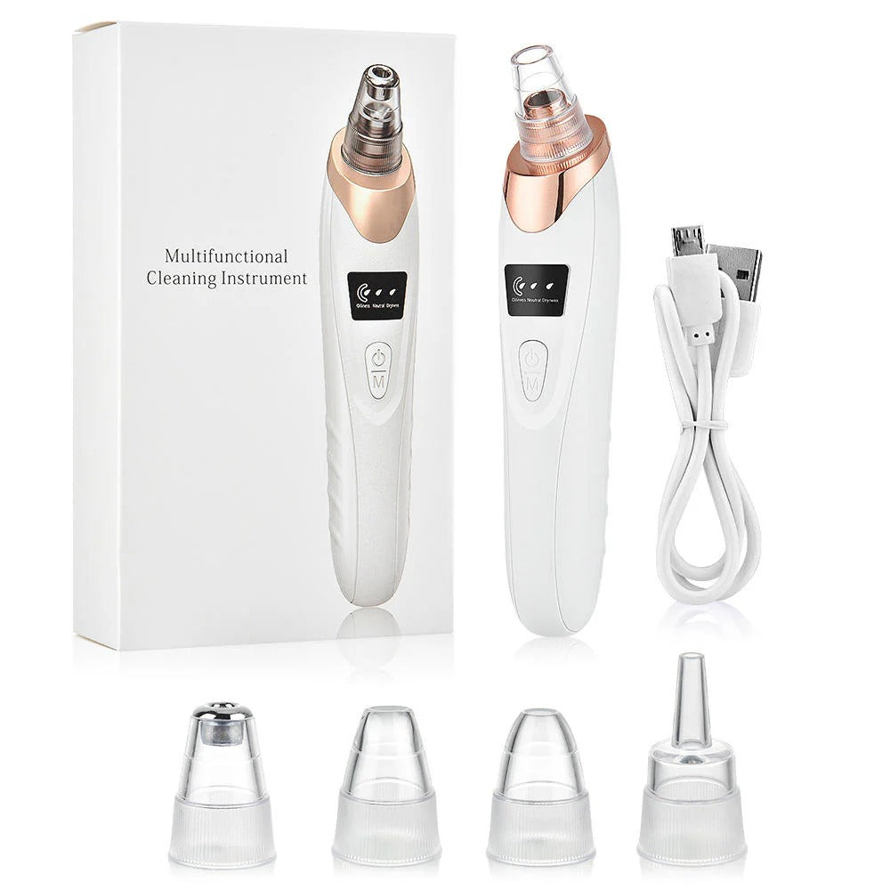 Professional Blackhead Remover Vacuum – Deep Cleansing Pore Cleaner | 5 Heads Acne Suction Device for Face Care