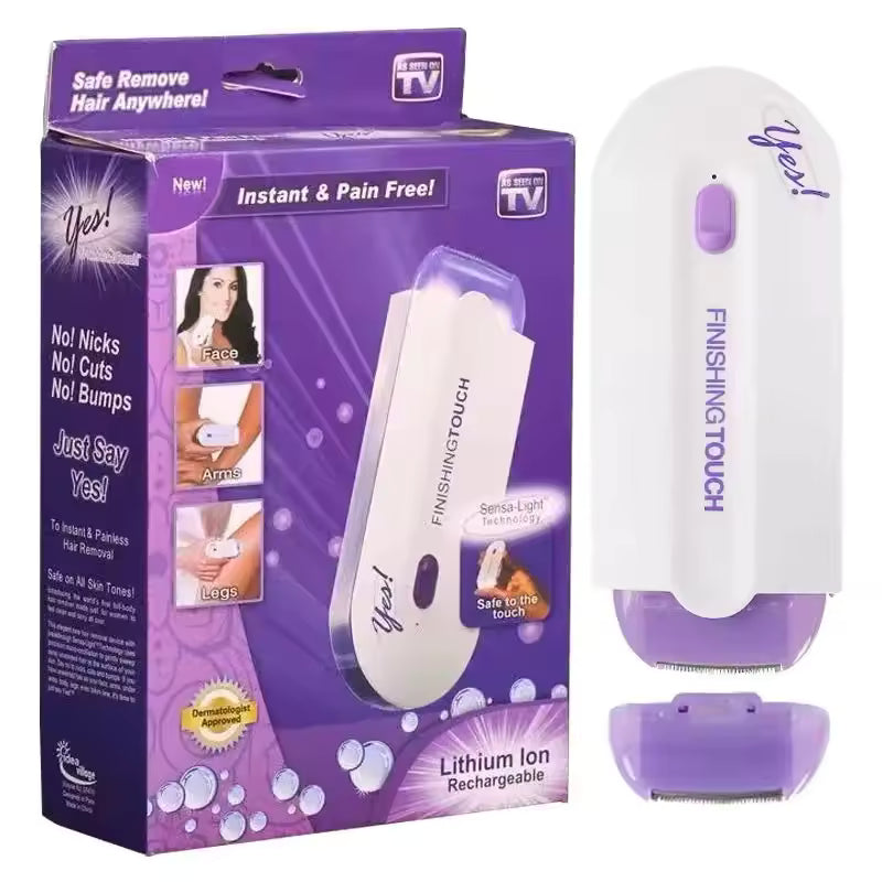 ✨ Finishing Touch Yes Hair Remover – Rechargeable Painless Facial & Body Hair Removal Device for Women
