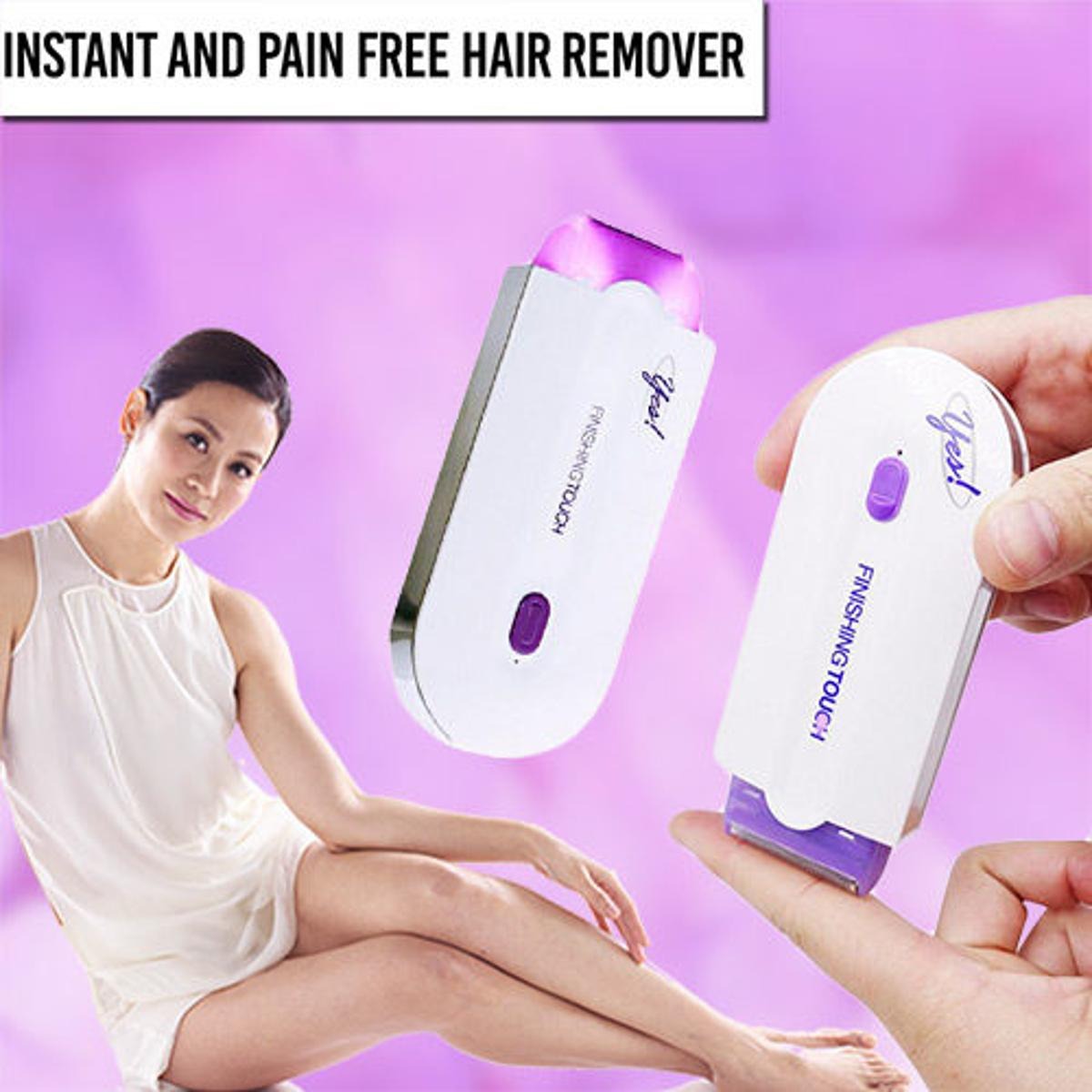 ✨ Finishing Touch Yes Hair Remover – Rechargeable Painless Facial & Body Hair Removal Device for Women