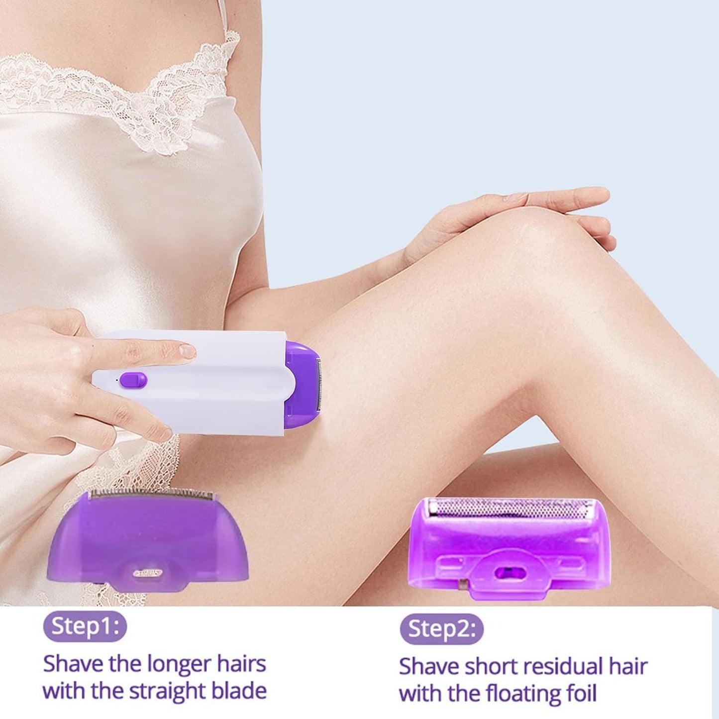 ✨ Finishing Touch Yes Hair Remover – Rechargeable Painless Facial & Body Hair Removal Device for Women